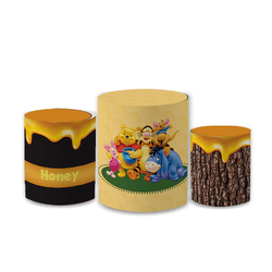 Trio Capas de Cilindros Sublimados Decorativo Tema... - Loja | Bibi Painéis