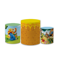 Trio Capas de Cilindros Sublimados Decorativo Tema... - Loja | Bibi Painéis