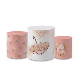 Trio Capas de Cilindros Sublimados Decorativo Tema... - Loja | Bibi Painéis