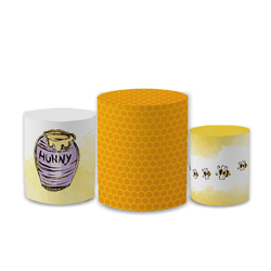 Trio Capas de Cilindros Sublimados Decorativo Tema... - Loja | Bibi Painéis