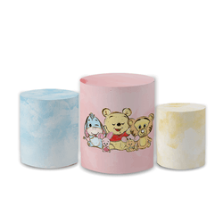Trio Capas de Cilindros Sublimados Decorativo Tema... - Loja | Bibi Painéis