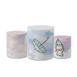 Trio Capas de Cilindros Sublimados Decorativo Tema... - Loja | Bibi Painéis