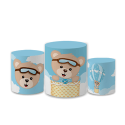 Trio Capas de Cilindros Sublimados Decorativo Tema... - Loja | Bibi Painéis