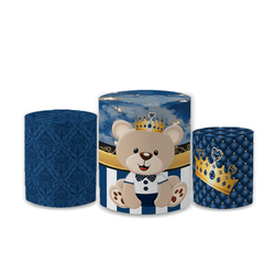 Trio Capas de Cilindros Sublimados Decorativo Tema... - Loja | Bibi Painéis