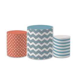 Trio Capas de Cilindros Sublimados Decorativo Tema... - Loja | Bibi Painéis