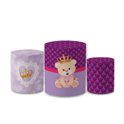 Trio Capas de Cilindros Sublimados Decorativo Tema... - Loja | Bibi Painéis