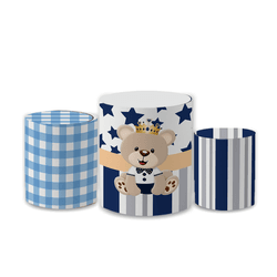 Trio Capas de Cilindros Sublimados Decorativo Tema... - Loja | Bibi Painéis