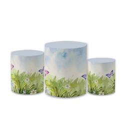 Trio Capas de Cilindros Sublimados Decorativo Tema... - Loja | Bibi Painéis