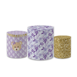 Trio Capas de Cilindros Sublimados Decorativo Tema... - Loja | Bibi Painéis