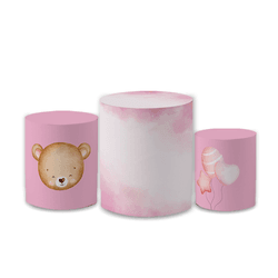 Trio Capas de Cilindros Sublimados Decorativo Tema... - Loja | Bibi Painéis