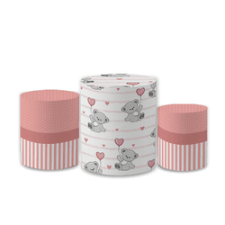 Trio Capas de Cilindros Sublimados Decorativo Tema... - Loja | Bibi Painéis