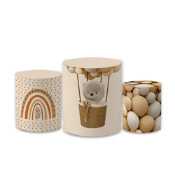 Trio Capas de Cilindros Sublimados Decorativo Tema... - Loja | Bibi Painéis