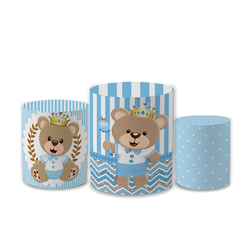 Trio Capas de Cilindros Sublimados Decorativo Tema... - Loja | Bibi Painéis