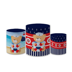 Trio Capas de Cilindros Sublimados Decorativo Tema... - Loja | Bibi Painéis