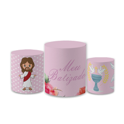 Trio Capas de Cilindros Sublimados Decorativo Tema... - Loja | Bibi Painéis