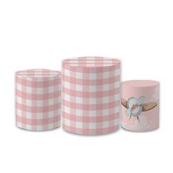Trio Capas de Cilindros Sublimados Decorativo Tema... - Loja | Bibi Painéis