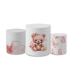 Trio Capas de Cilindros Sublimados Decorativo Tema... - Loja | Bibi Painéis