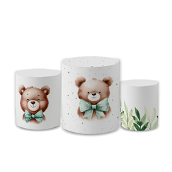 Trio Capas de Cilindros Sublimados Decorativo Tema... - Loja | Bibi Painéis