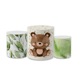 Trio Capas de Cilindros Sublimados Decorativo Tema... - Loja | Bibi Painéis