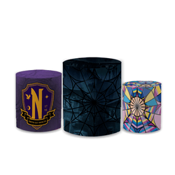 Trio Capas de Cilindros Sublimados Decorativo Tema... - Loja | Bibi Painéis