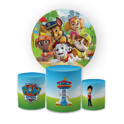 Kit Capa Painel Redondo + Trio Cilindros Decoração... - Loja | Bibi Painéis