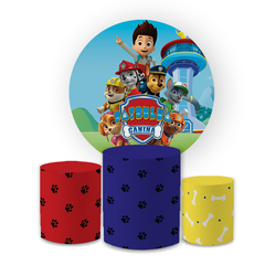Kit Capa Painel Redondo + Trio Cilindros Decoração... - Loja | Bibi Painéis