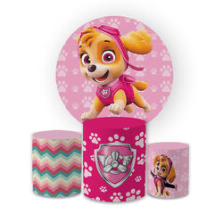 Kit Capa Painel Redondo + Trio Cilindros Decoração... - Loja | Bibi Painéis