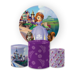 Kit Capa Painel Redondo + Trio Cilindros Decoração... - Loja | Bibi Painéis
