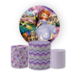 Kit Capa Painel Redondo + Trio Cilindros Decoração... - Loja | Bibi Painéis