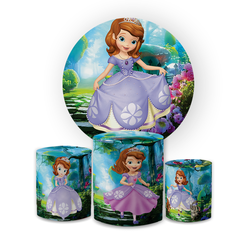 Kit Capa Painel Redondo + Trio Cilindros Decoração... - Loja | Bibi Painéis