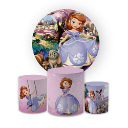 Kit Capa Painel Redondo + Trio Cilindros Decoração... - Loja | Bibi Painéis