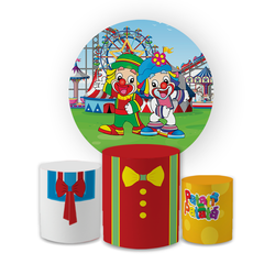 Kit Capa Painel Redondo + Trio Cilindros Decoração... - Loja | Bibi Painéis