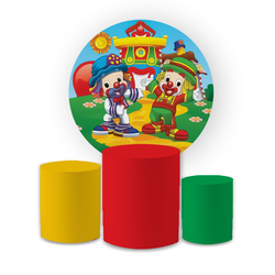 Kit Capa Painel Redondo + Trio Cilindros Decoração... - Loja | Bibi Painéis