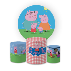 Kit Capa Painel Redondo + Trio Cilindros Decoração... - Loja | Bibi Painéis