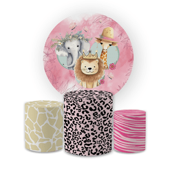 Kit Capa Painel Redondo + Trio Cilindros Decoração... - Loja | Bibi Painéis