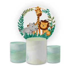 Kit Capa Painel Redondo + Trio Cilindros Decoração... - Loja | Bibi Painéis