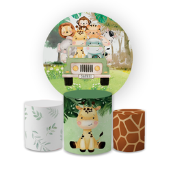 Kit Capa Painel Redondo + Trio Cilindros Decoração... - Loja | Bibi Painéis