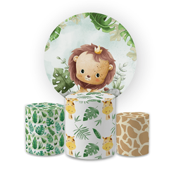 Kit Capa Painel Redondo + Trio Cilindros Decoração... - Loja | Bibi Painéis