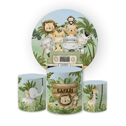 Kit Capa Painel Redondo + Trio Cilindros Decoração... - Loja | Bibi Painéis