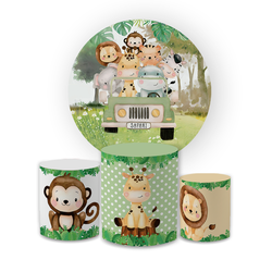 Kit Capa Painel Redondo + Trio Cilindros Decoração... - Loja | Bibi Painéis