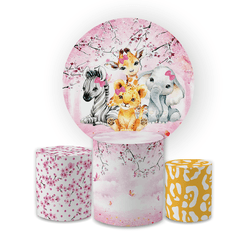 Kit Capa Painel Redondo + Trio Cilindros Decoração... - Loja | Bibi Painéis