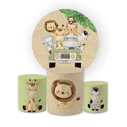Kit Capa Painel Redondo + Trio Cilindros Decoração... - Loja | Bibi Painéis