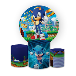 Kit Capa Painel Redondo + Trio Cilindros Decoração... - Loja | Bibi Painéis