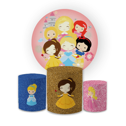 Kit Capa Painel Redondo + Trio Cilindros Decoração... - Loja | Bibi Painéis