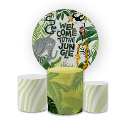 Kit Capa Painel Redondo + Trio Cilindros Decoração... - Loja | Bibi Painéis