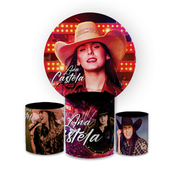 Kit Capa Painel Redondo + Trio Cilindros Decoração... - Loja | Bibi Painéis