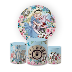 Kit Capa Painel Redondo + Trio Cilindros Decoração... - Loja | Bibi Painéis