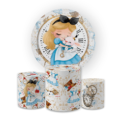 Kit Capa Painel Redondo + Trio Cilindros Decoração... - Loja | Bibi Painéis