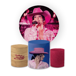 Kit Capa Painel Redondo + Trio Cilindros Decoração... - Loja | Bibi Painéis