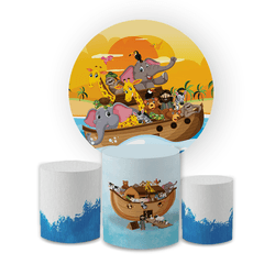 Kit Capa Painel Redondo + Trio Cilindros Decoração... - Loja | Bibi Painéis